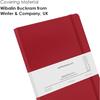 myPAPERCLIP Executive Series Notebook, A5 (148 x 210mm, 5.83 x 8.27 in.) Checks, ESX192A5-C Red