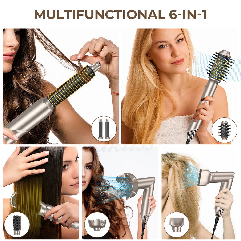 Multi In One High-speed Hair Dryer Household Hot Air Comb Negative Ion Hair Dryer