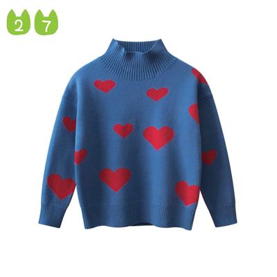 2023 Mädchenpullover Rollkragenpullover Frühling Kinderpullover