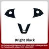 For Tesla Model Y Juniper 2025 ABS Carbon Fiber Steering Wheel Panel Button Trim Sticker Gear Lever Trim Interior Accessories