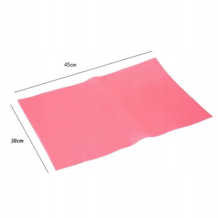 Tapis de Réfrigérateur - YOBON - Lot de 12 - 45x30cm - Antidérapant - Couleurs variées