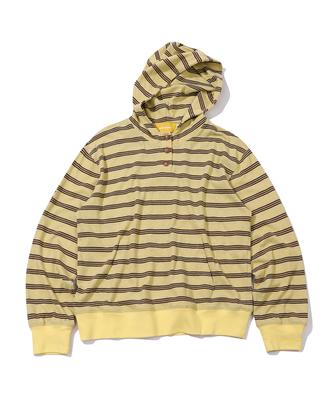Cookie Stripe Hood T-Shirt(Yellow)