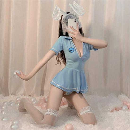 Sultry Japanese Sukumizu Kitten Lingerie Set with Embroidery Cutouts