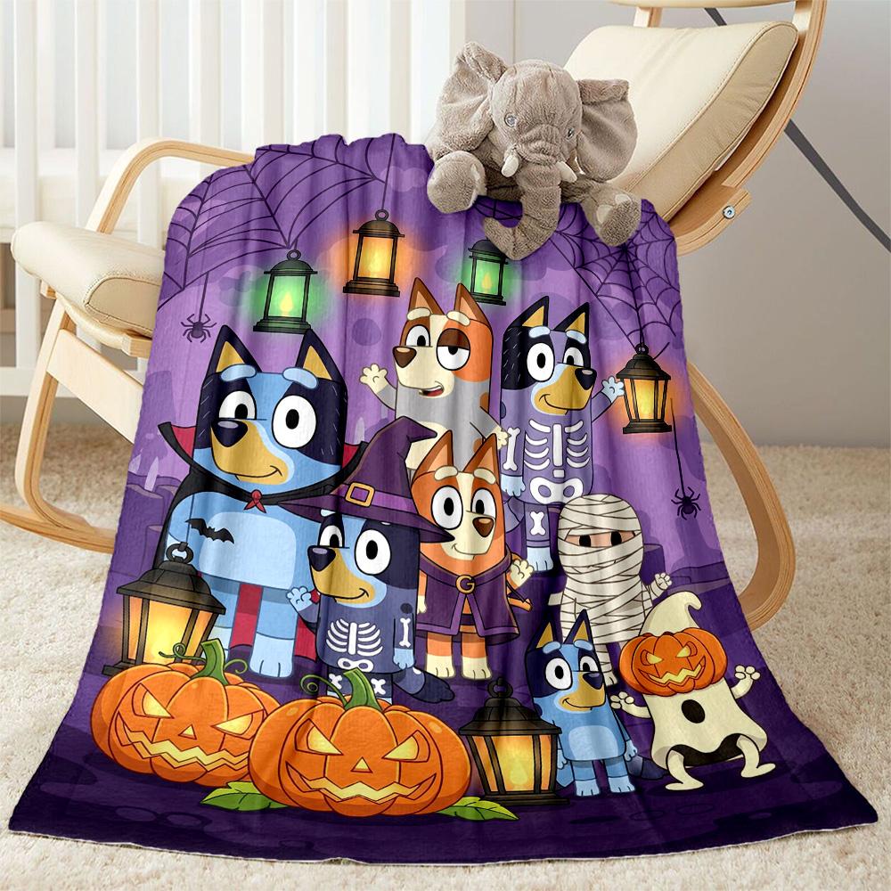 Halloween Party Cemetery Blanket Ultra-Soft Suitable for Office Couch Office Chair Four Seasons Universal Digital Print Gifts For Family Or Friends