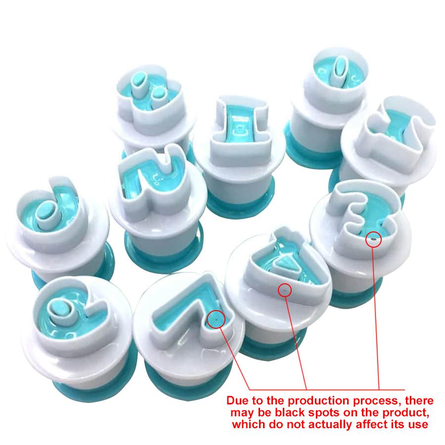 Alphabet/Number Cookie Cutters Set - Plastic Biscuit Molds for Baking, Cake Decorating, Birthday Party & DIY Crafts