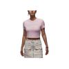 Jordan Letter Print Slim Fit Short Sleeve T-Shirt Women tops Foam-Pink HM4903663