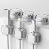3-Pack Colorful Magnetic Cable Clips Cable Smooth Adjustable Cord Holder Under Desk Cable Management Wire Keeper Cable Organizer