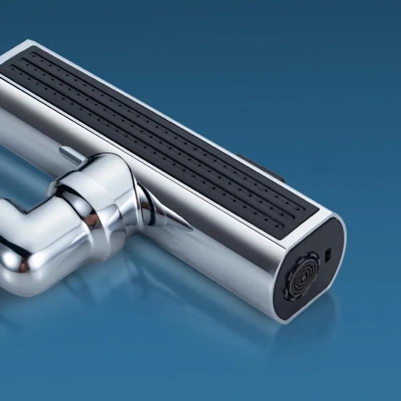 Küchenarmatur Wasserfallauslauf Spritzwassergeschützt Universal Drehbarer Belüfter Multifunktionale Wasserdüse Verlängerungsarmatur Zubehör