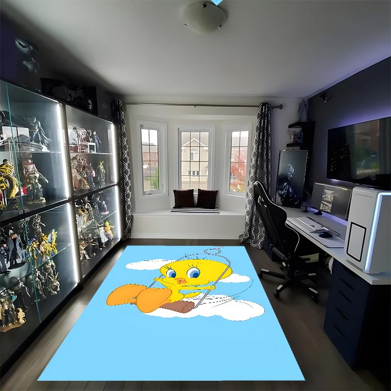 Tweety Printed Carpet, Rug for Office Chair Living Room Bedroom Kitchen Room Decor Gifts.