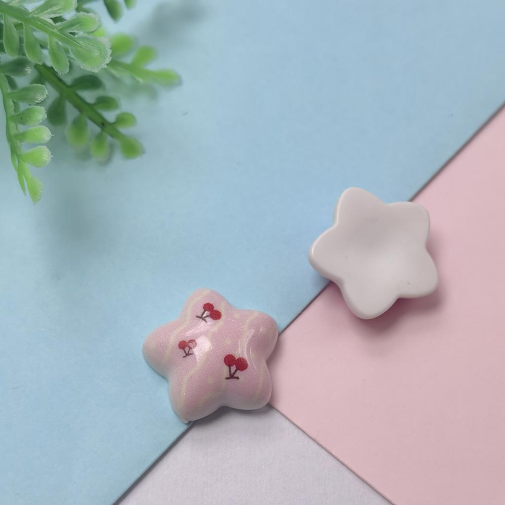 100 Pcs 2026 Valentine's Day New Cute Star Flatback Resin Cabochon Scrapbooking Diy Jewelry Children Gift Hairpin Accessories