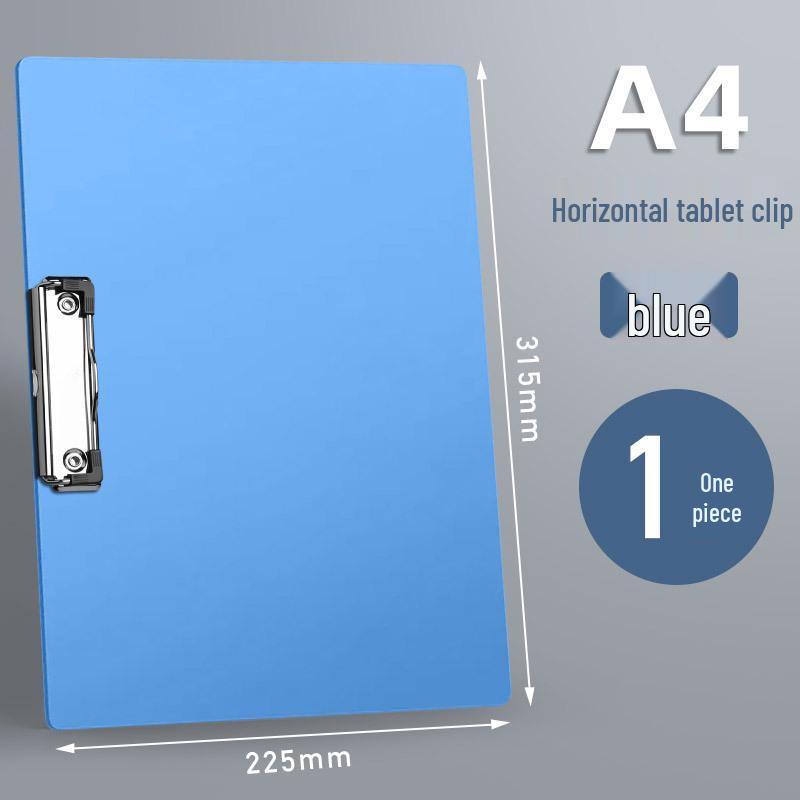 A4 Thickened Metal Clipboard with Strong Clip for Office, Students, and Meetings