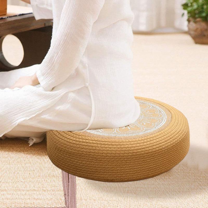 Rattan Ottoman Patio Ottomans And Footstools Tatami Floor Cushion For Home Garden Coastal Living Porch Exterior Deck Poolside