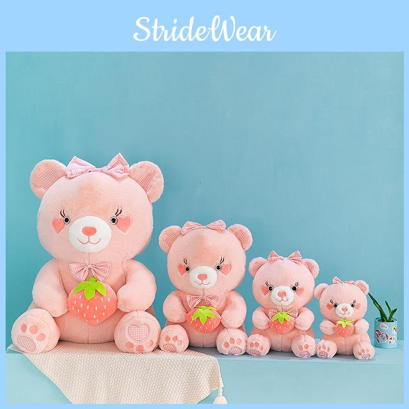 Plush Bear Strawberry Toy Animal Stuffed Doll Bedroom Decoration Kids Gifts