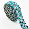 3 Yards Kristall Selbstklebende Strasssteine Aufkleber Mehrfarbig Kristall Motiv Strasssteine Verzierungen Band Diy Kleidung Schuhe Spitze