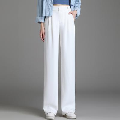 Autumn Suit Pants for Women Autumn High Waist Droop Loose Straight Wide-leg Pants for Women Autumn Large Size Casual Pants for Women Autumn