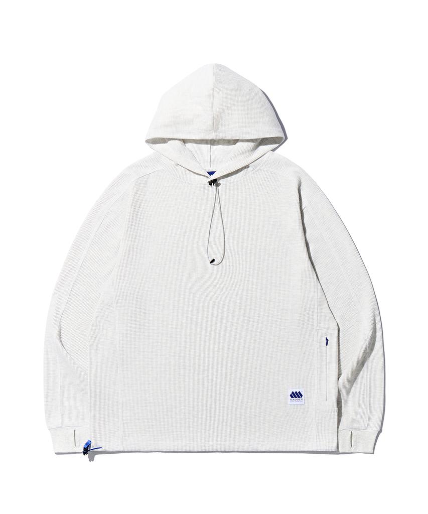 [4Colors] Lined Waffle Hoodie