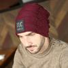 Autumn and Winter New Men's Knitted Hat, Adult Wool Plush Thickened Outdoor Thermal Pullover Hat