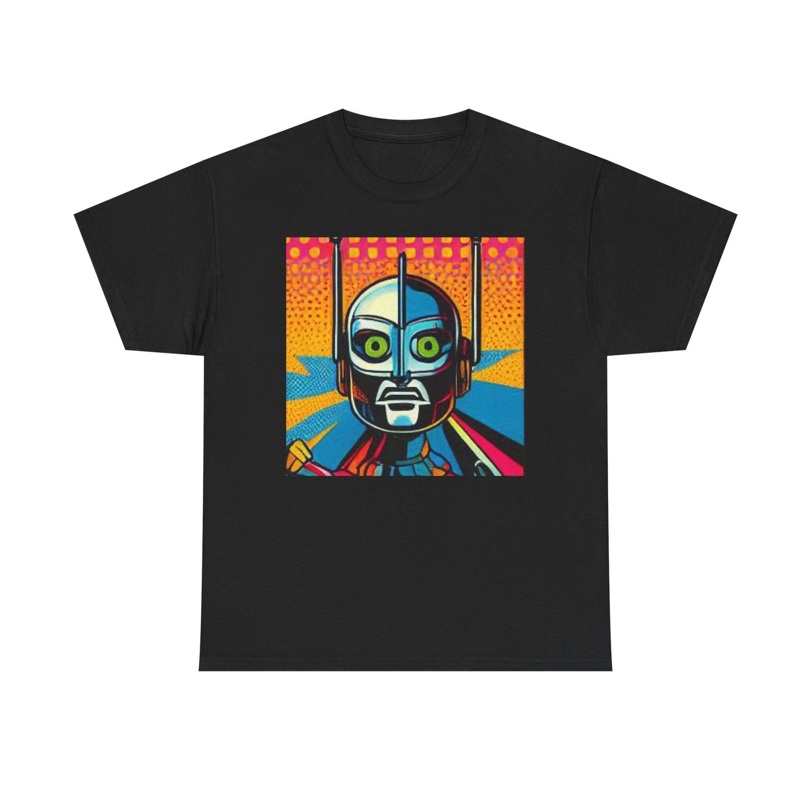 Retro Robot Pop Art T?Shirt S разноцветный