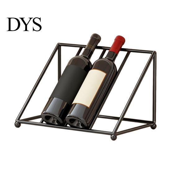 Decorative Wine Display for Restaurant Liquor Bottle Shelf, Tilted Iron Art Rack, Modern Rack Countertop Style Holder, Home Bar Kitchen And