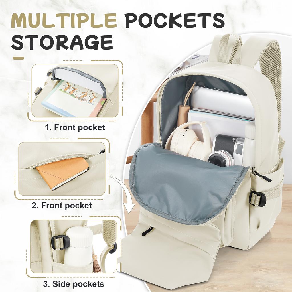 Large Capacity Double Shoulder Bag, Fashion Casual Nylon Laptop Backpack Student Backpack, Mens Stylish Outdoor Travel Backpack