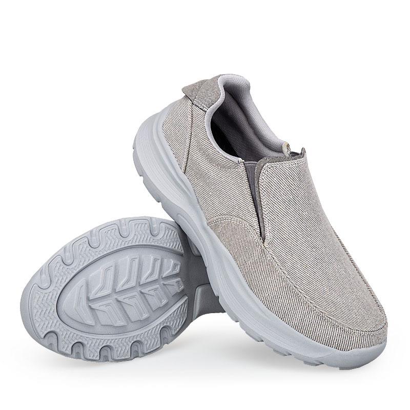 Large size fashion ultra-light casual canvas men's shoes walking lazy shoes sports comfortable breathable men's shoes