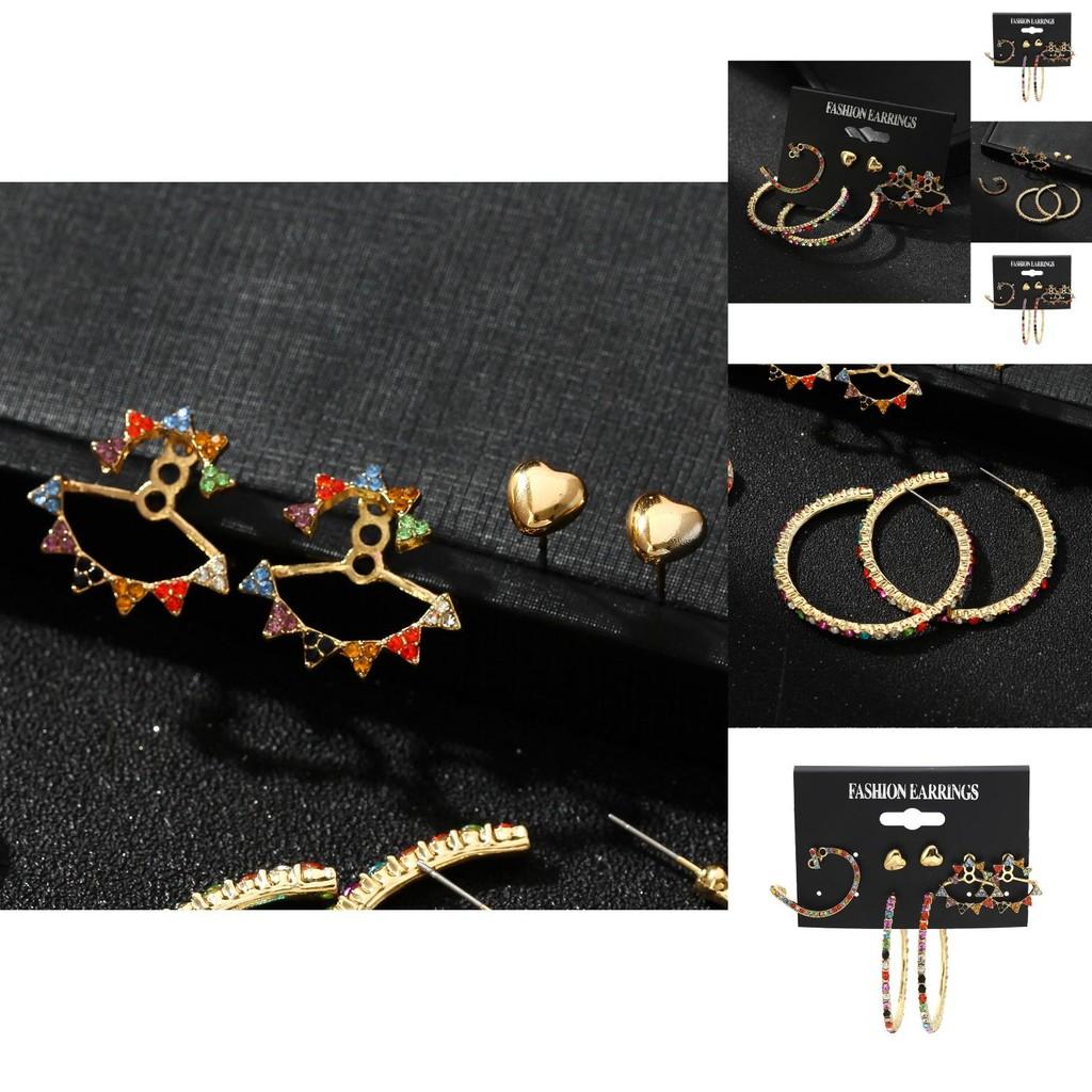 Adorable Diamond-shaped Alloy Earrings Chic Fashion Jewelry For Women 2021 Summer