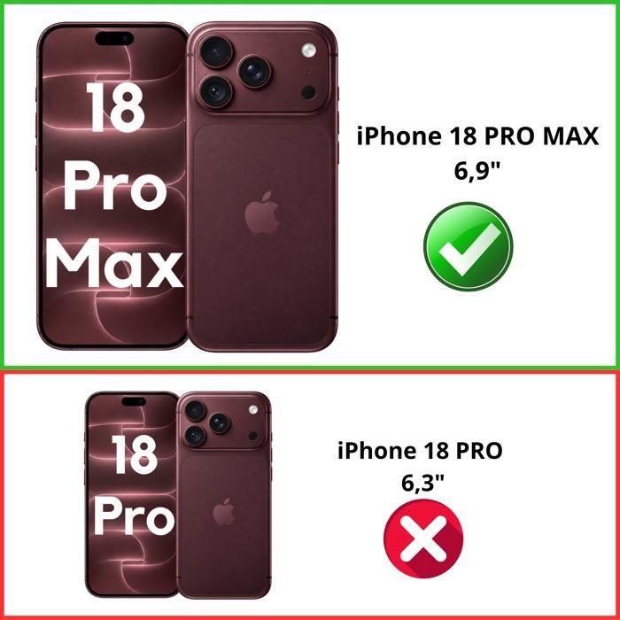 Coque pour iPhone 18 PRO MAX - Silicone Transparent avec Cercle magnétique intégré Phonillico®