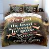 Text, dove, cross, hearts. Bedding sets Duvet cover sets Duvet covers Pillowcases(1 * Duvet Cover 2 * Pillowcases, without duvet insert)