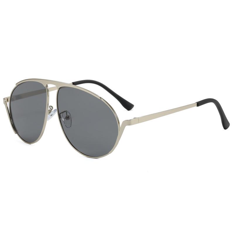 Pilot Metal Frame Sunglasses, Unisex Uv Protection Sunglasses, Polarizing Glasses For Driving