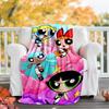 1pc Powerpuff6 Theme Blanket - Digital Print, Polyester, Cozy for All Seasons, Perfect for Outdoor, and Travel