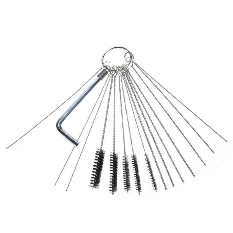 652F 1 Set Guns Nozzle Cleaning Needle & Brush Set Repair Tool