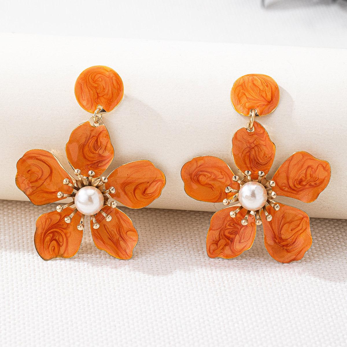 

Модные серьги-подвески для женщин оранжевый