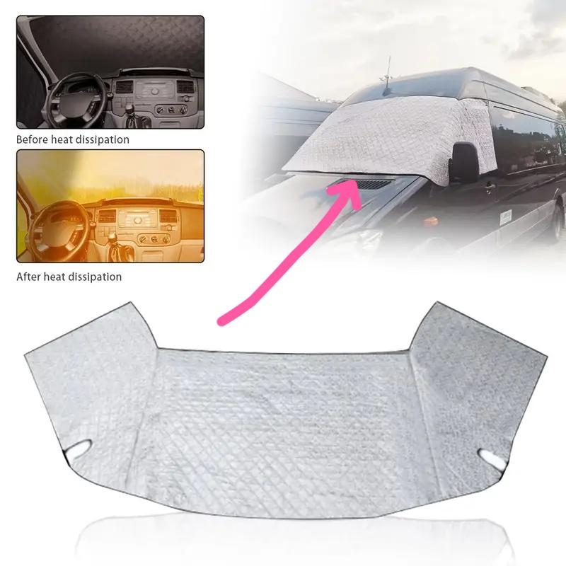 RV Windshield Cover For Fiat Ducato Peugeot Boxer Citroen Relay Front Window Sunshade Cover Motorhome Accessories Awning Covers
