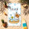 Rilakkuma (19) Theme Beach Towel Sand Resistant Soft And Comfortable Suitable For The Pool Camping Yoga And Diving A Travel