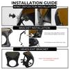 Headlight Fairing Windshield Wind Deflector Black ABS Fit For Motorcycle Headlight Fairing Motorbike Accessories Wind Deflectors
