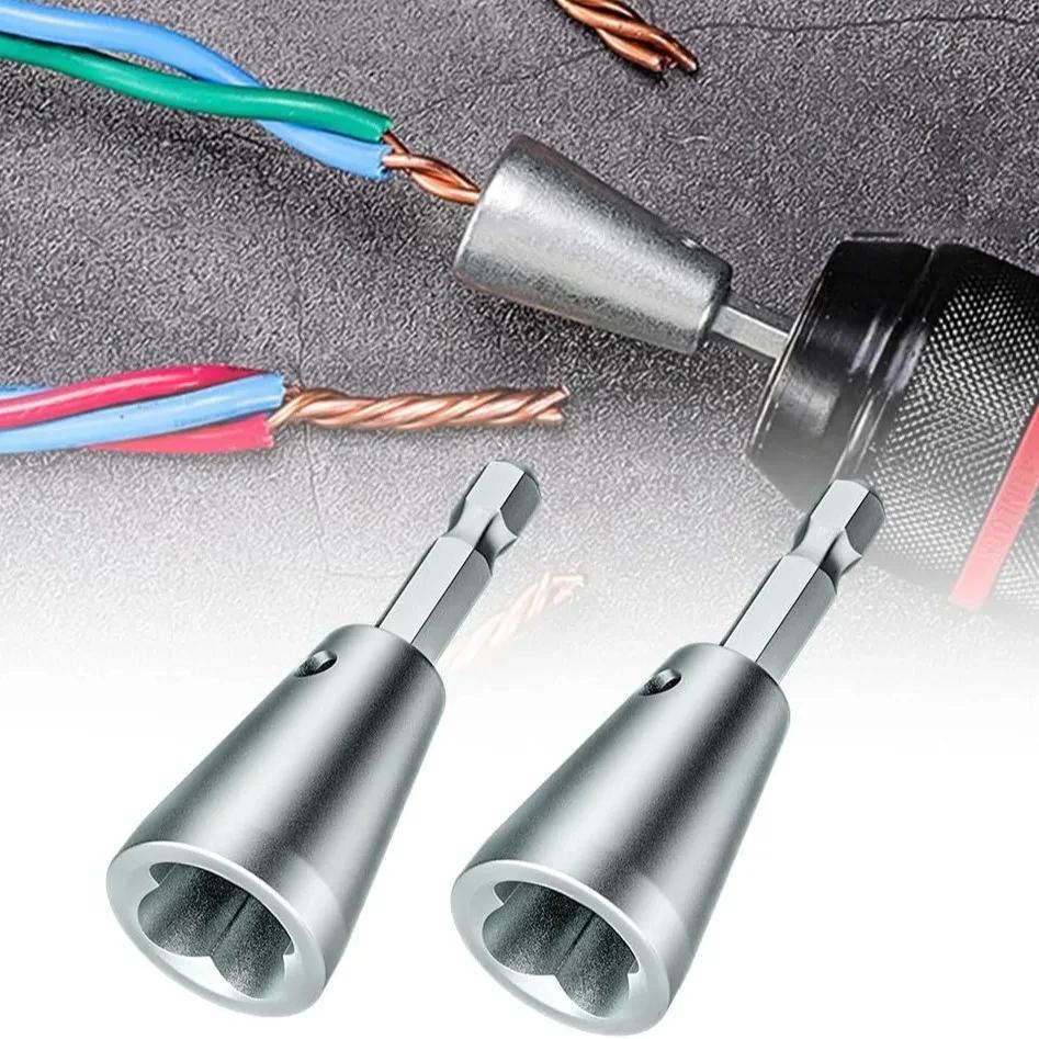 1/2PC Wire Twisting Tools Quickly Twister Electrician Artifact for Power Drill Drivers Twisted Connector Cable Device Multi-tool