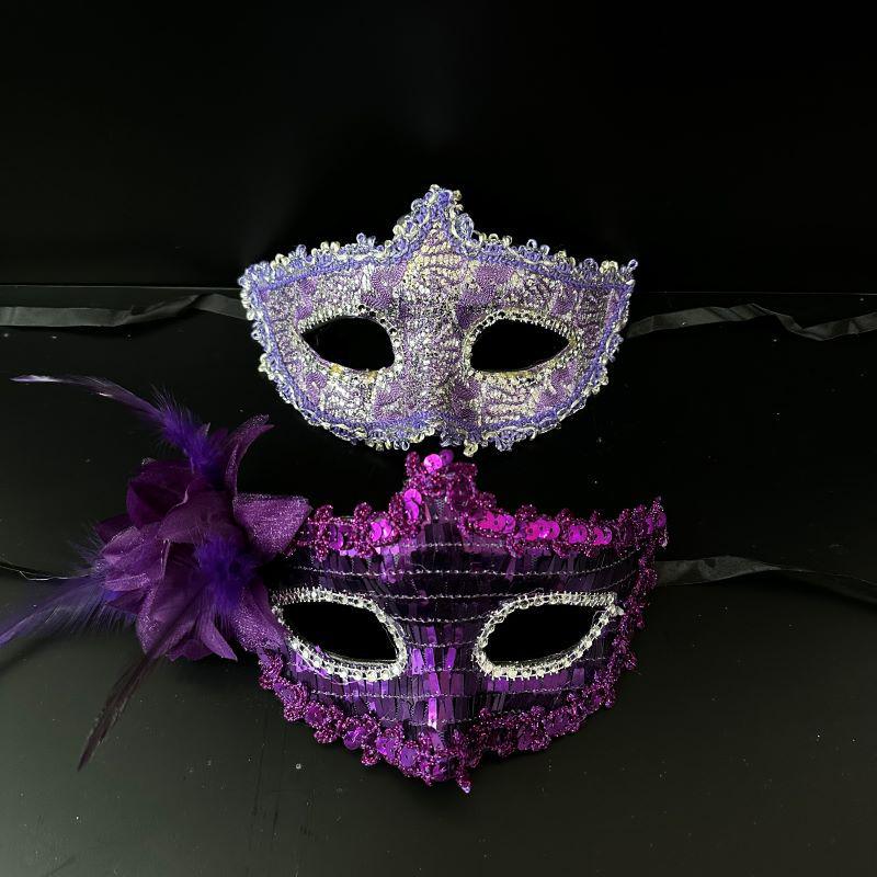 Venetian Half-Face Masquerade Couple Masks for Men and Women