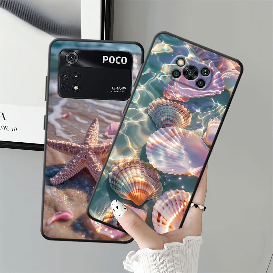 Ocean Scenery Pattern Case for Xiaomi Poco F8 C71 X3 X4 X5 X7 Pro C61 C50 F3 C75 M5 M3 M4 M7 Pro F1 Funda Phone Cover