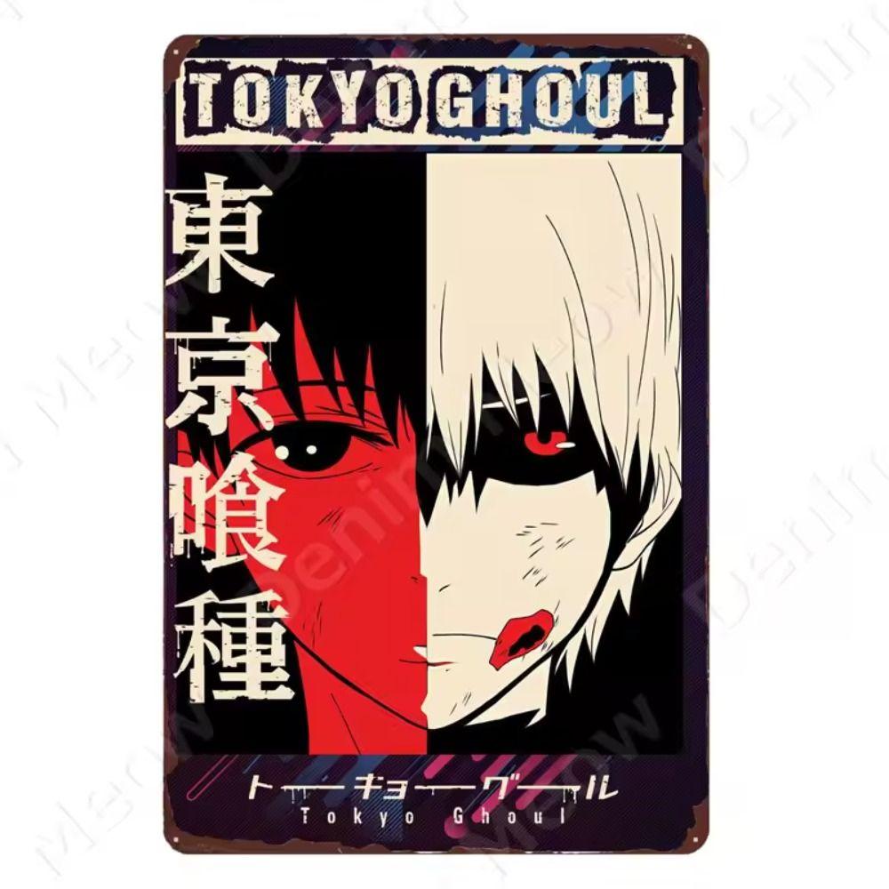 Japanese Anime Heroes Vintage Metal Tin Sign Home Decor 20x30cm