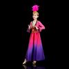 Children's Uyghur Dance Costume - Pomegranate Red