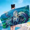 Genshin Impact Neuvillette Microfiber Printed Beach Towel Mountain Climbing Yoga Beach Swimming Running Absorbent Soft Towel