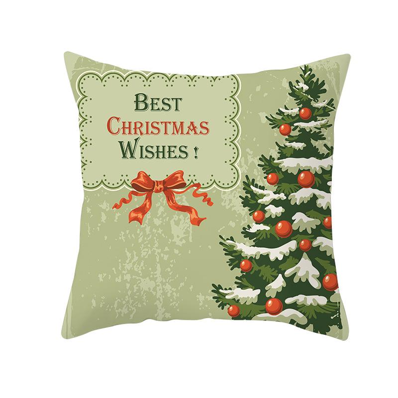 Fresh Green Christmas Pillow Cover Home Ornament Pillow Sleeping Pillow Cushion Cover Premium Durable Quality Useful