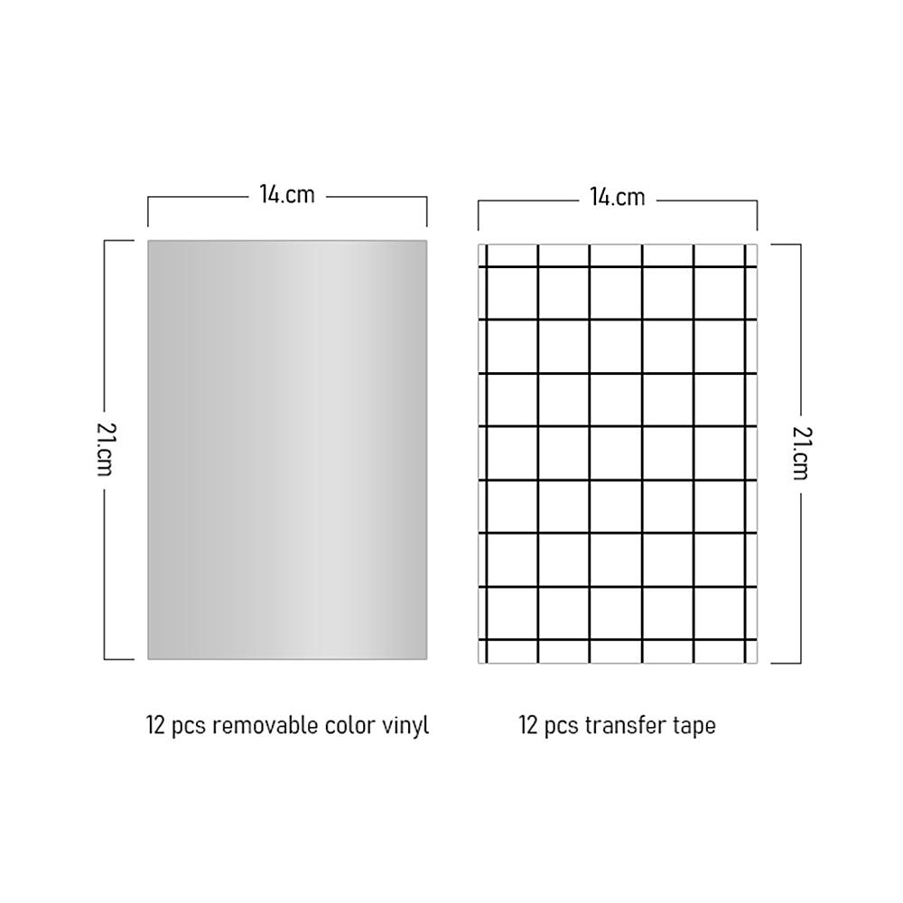 Coolinbo"s Standard Box Set 12pcs Sticker + 12pcs Heat Transfer Film for Party Decoration Sticker