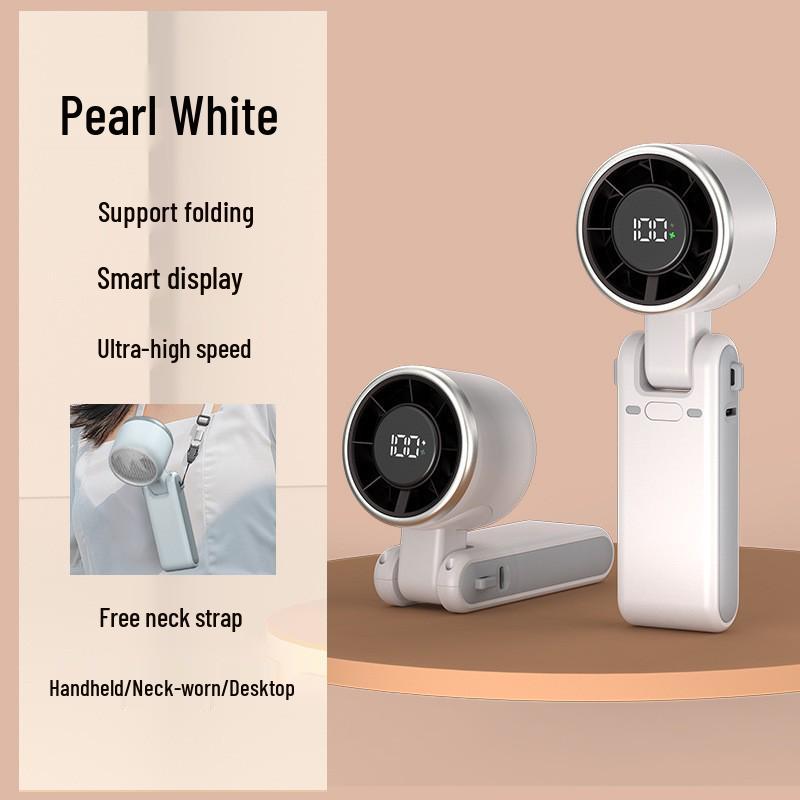 

High-Speed Turbo Handheld & Neck-Hanging Fan with Silent Operation and Long Battery Life 59.5*52*172 mm