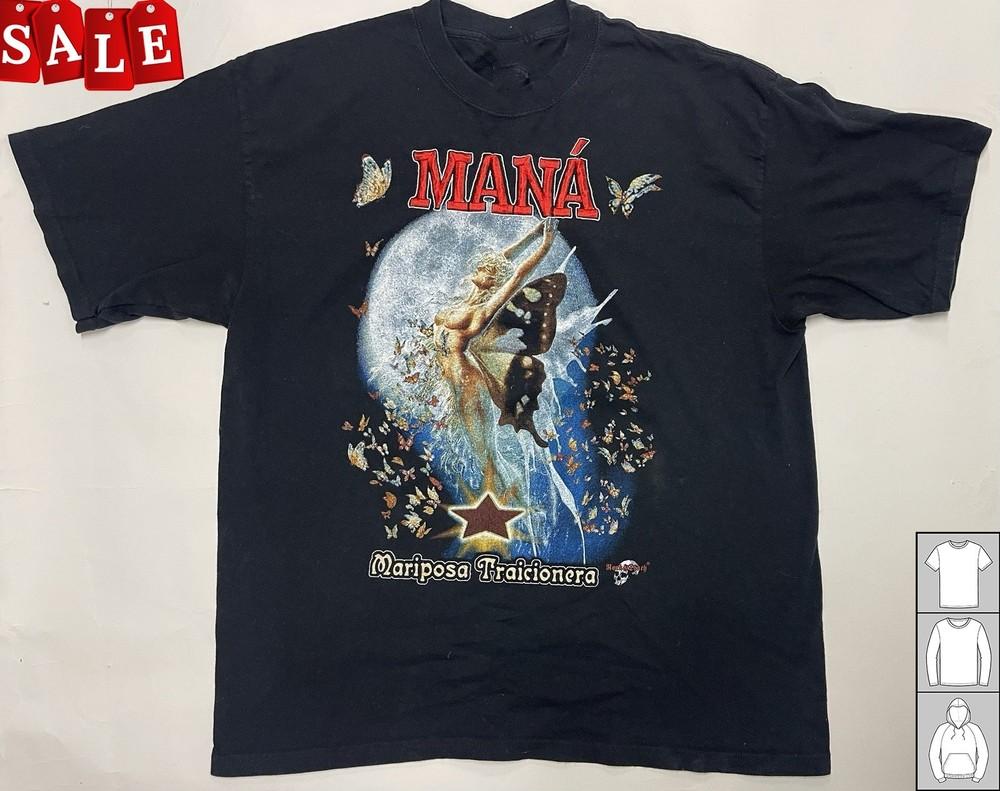 Hot MANÁ BAND MARIPOSA TRAICIONERA Gift For Fans Unisex S-5XL T-Shirt JJ375 Unisex T-Shirt