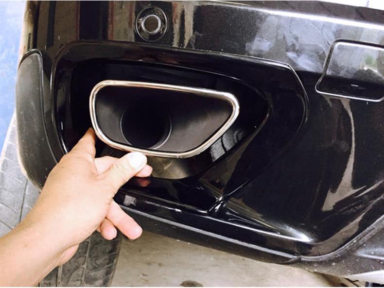 Stainless Steel Square Tip Exhaust Cover for 08-13 BMW X5 E70