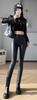 Syvent PU Leather Skinny Stretch Faux Leather and Faux Leather Women's Pants, Fleece-Lined, Leggings, Waterproof, Slimming,