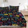 3pcs Abstract Patterns Soft Comfortable Bedding set, For Bedroom, Guest Room And Dorm, All - Season Use, High-Definition Printing152