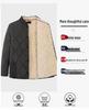 Men's Lambswool Winter Set: Warm Cotton Jacket and Pants for Elderly, Multi-Pocket Design