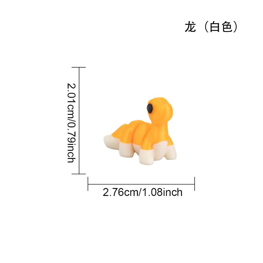 3D Printed Articulated Toy Cute Poseable Animal Figurine for Kids